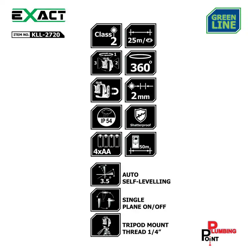 تراز لیزری کنزاکس مدل EXACT KLL-2720