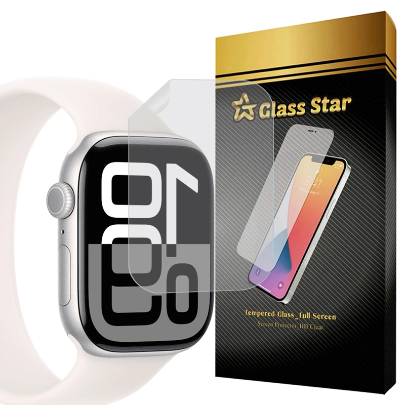 محافظ صفحه نمایش گلس استار مدل NNOG20 مناسب برای ساعت هوشمند اپل Watch SE 3 44mm