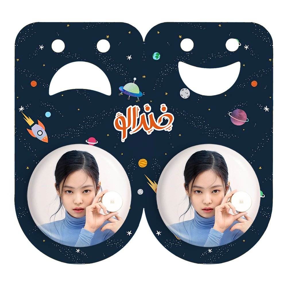 پیکسل خندالو مدل جنی بلک پینک کد 14044 به همراه مگنت