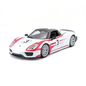 ماکت ماشین بوراگو مدل PORSCHE 918 WEISSACH
