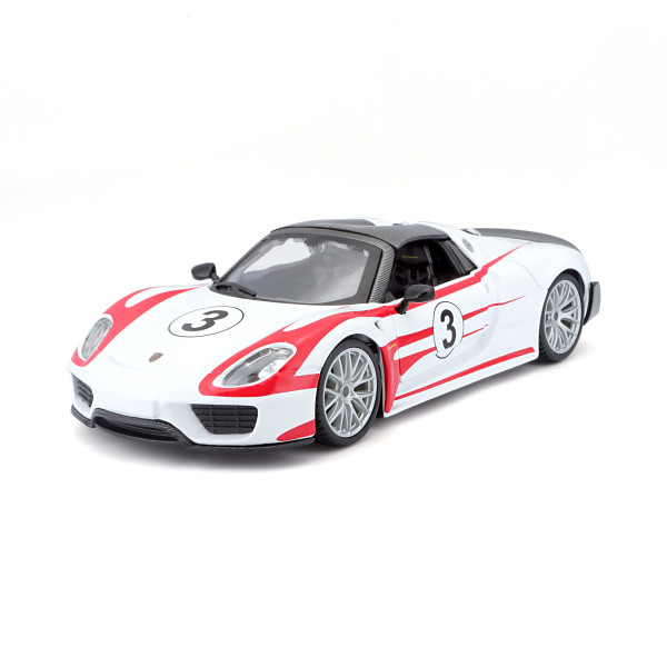 ماکت ماشین بوراگو مدل PORSCHE 918 WEISSACH