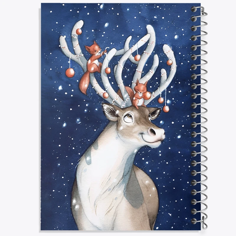 دفتر شطرنجی 50 برگ خندالو طرح گوزن بامزه کد F8280