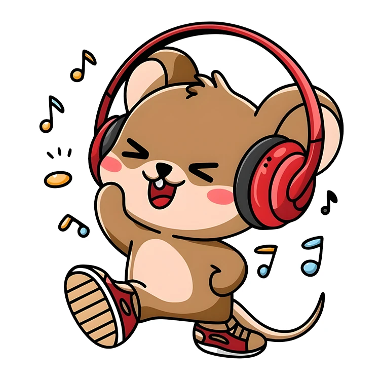 استیکر پارچه و لباس پاد آفرین مدل کارتونی موزیک کد S5407