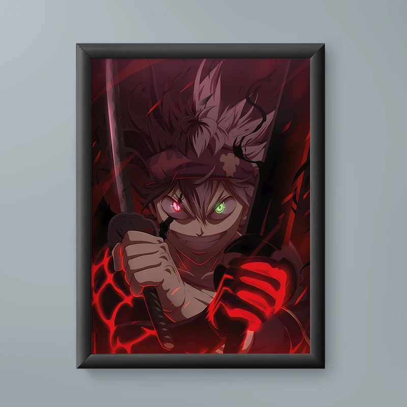 تابلو مدل انیمه آستا بلک کلاور asta black clover anime 13