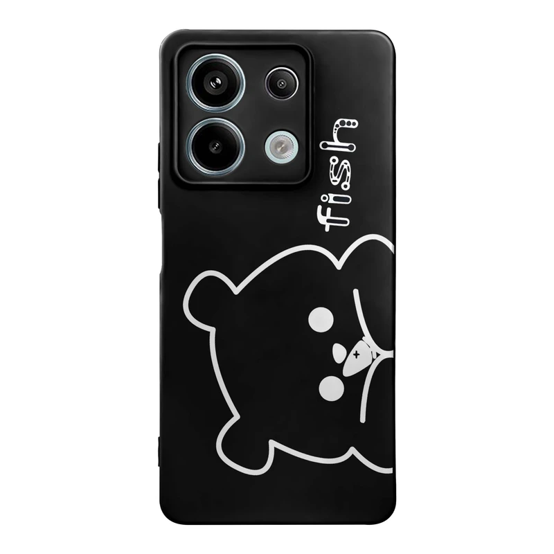 کاور قاب گارد طرح خرس بیر مینیمال کد f9209 مناسب برای گوشی موبایل شیائومی Redmi Note 13 Pro 5G