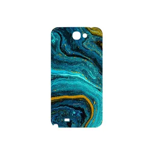 MAHOOT Turquoise marblewith golden streaks Cover Sticker for Samsung Galaxy Note 2