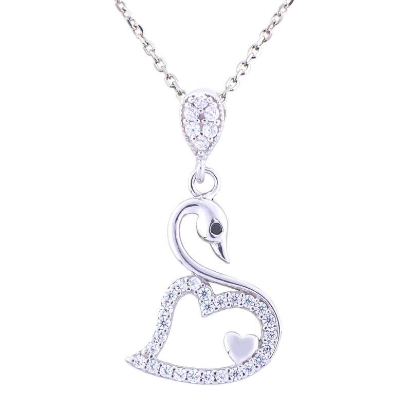 گردنبند نقره زنانه مدل قو AMT_M059 گردنبند نقره زنانه مدل قو AMT_M059