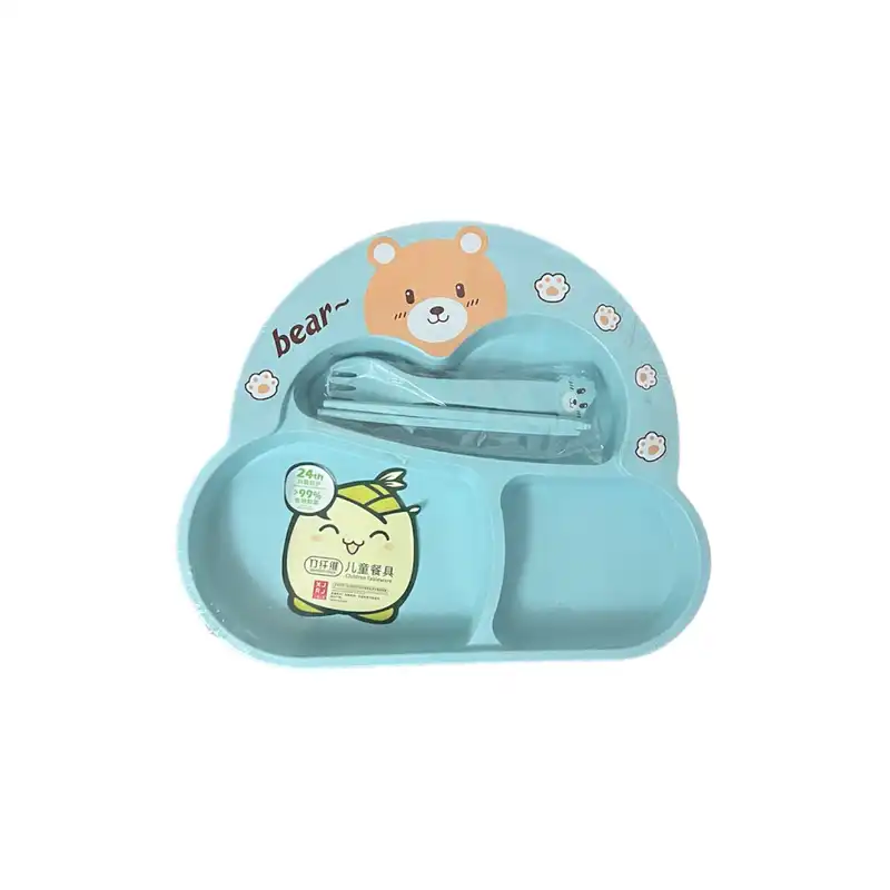 سرویس غذاخوری کودک 4 پارچه مدل تدی