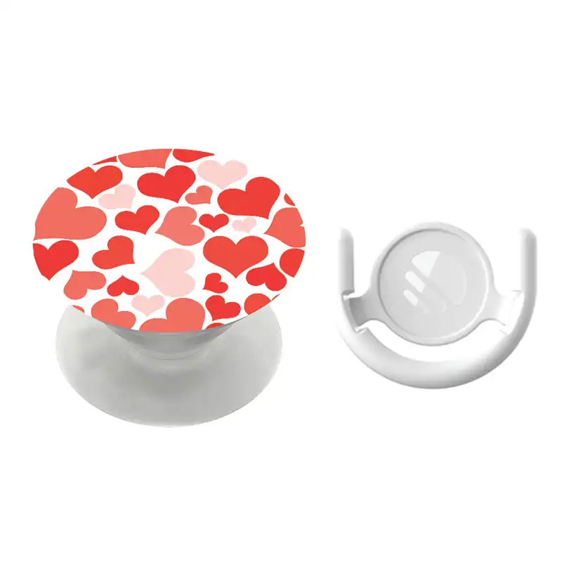 پایه نگهدارنده گوشی موبایل پاپ سوکت مگافون طرح قلب مدل 4772 به همراه پاپ کلیپ