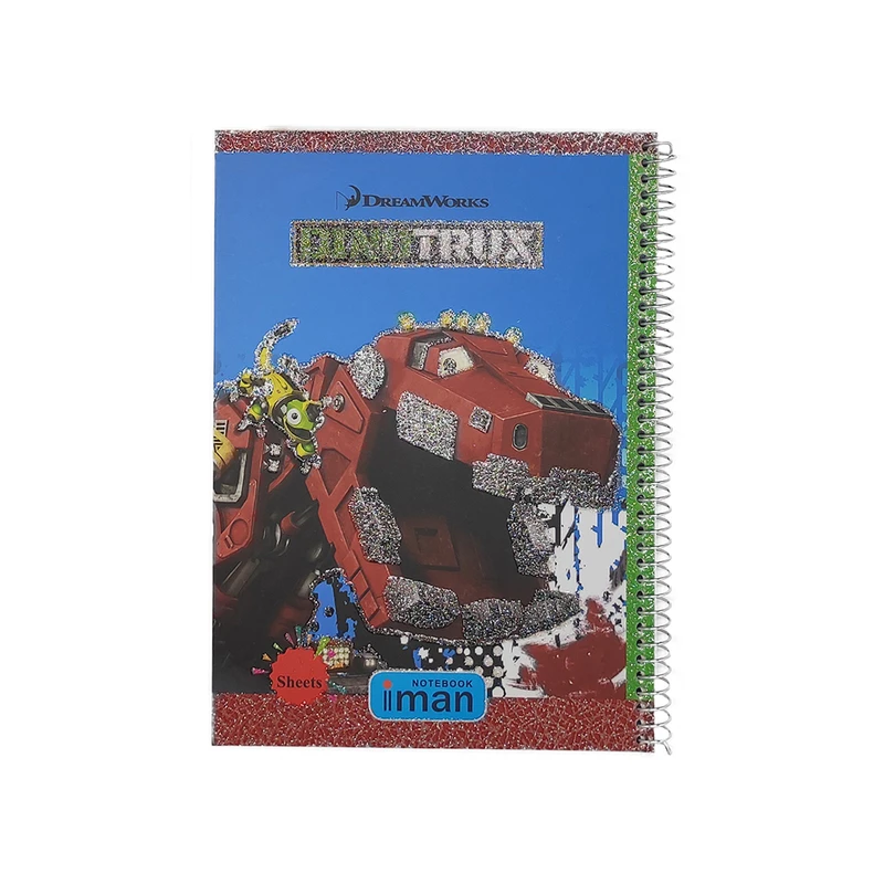 دفتر مشق 40 برگ ایمان مدل Dinotrux کد 8501