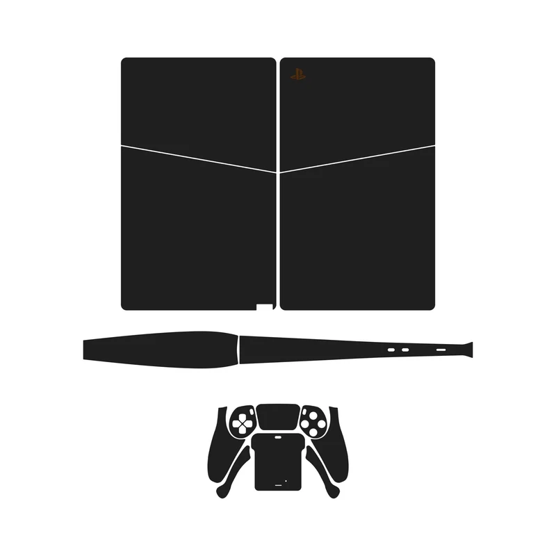 برچسب کنسول و دسته بازی PS5 Slim Digital Edition ماهوت مدل Matte Black