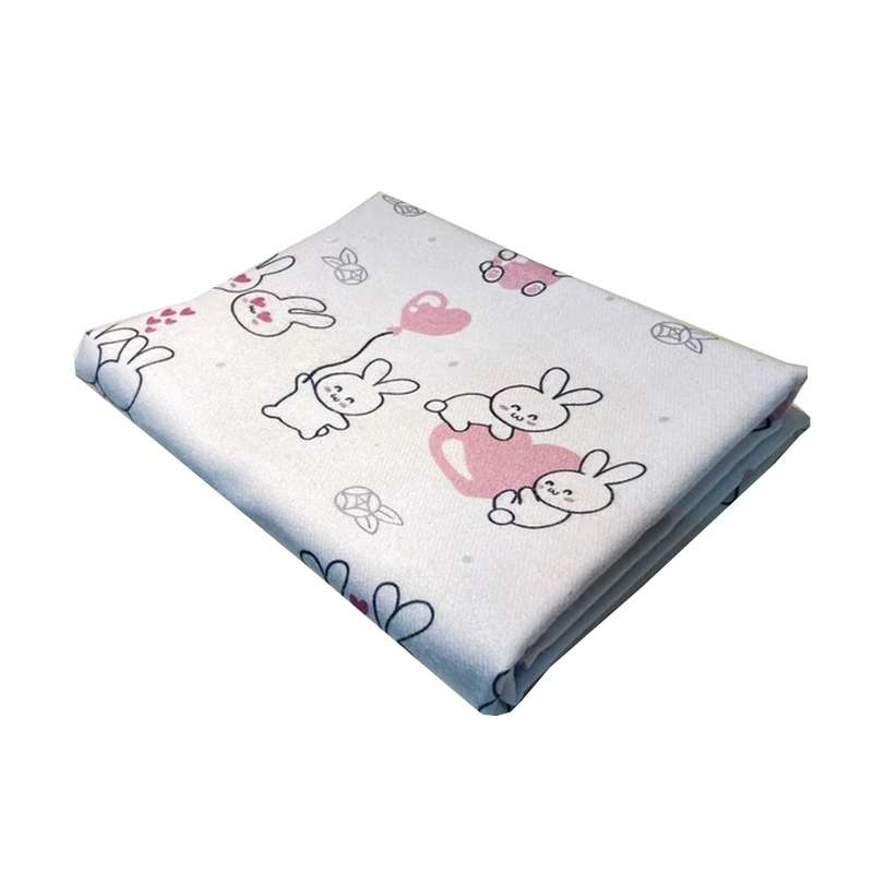 خشک‌کن نوزاد تیک مک مدل خرگوش و قلب سایز 65*72 سانتی‌متر