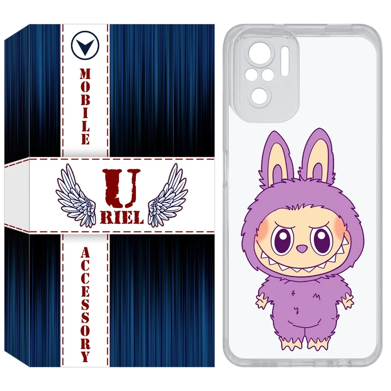 کاور یوریل مدل Clear کد 150 طرح لبوبو Labubu مناسب برای گوشی موبایل شیائومی Redmi Note 10 4G / Note 10S / Poco M5s