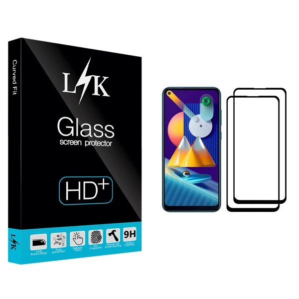 محافظ صفحه نمایش ال کی مدل +HD مناسب برای گوشی موبایل سامسونگ Galaxy M11 بسته دو عددی