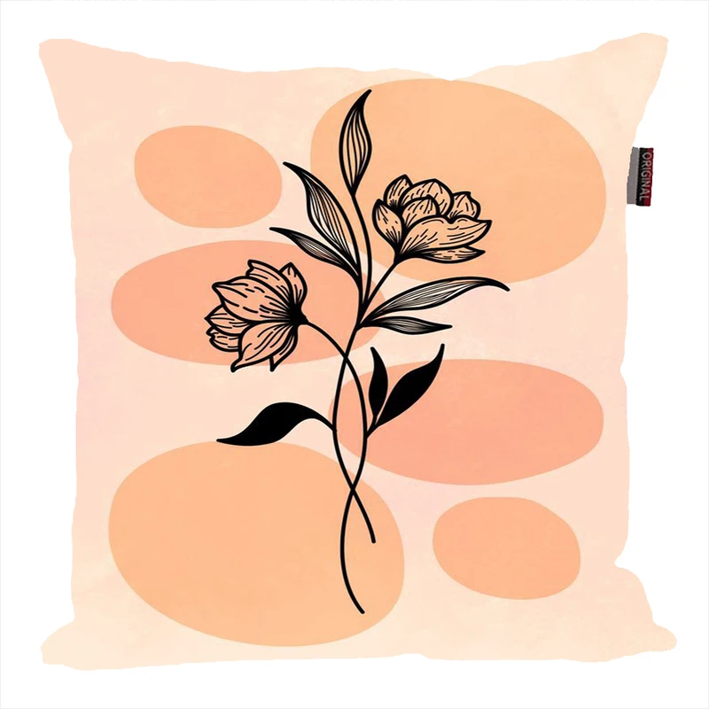 کوسن پاد آفرین مدل فانتزی طرح گل کد P500