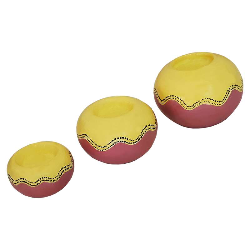 جا شمعی مدل مینیمال کدHT-07911 مجموعه 3 عددی