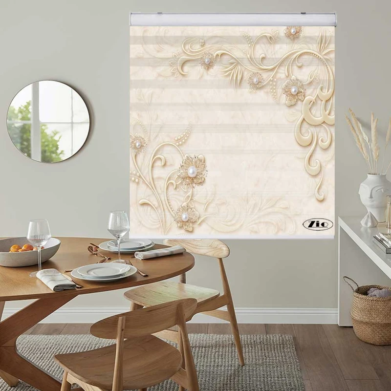 پرده زبرا زیو کد 3D1296 سایز 150x200 سانتی متر