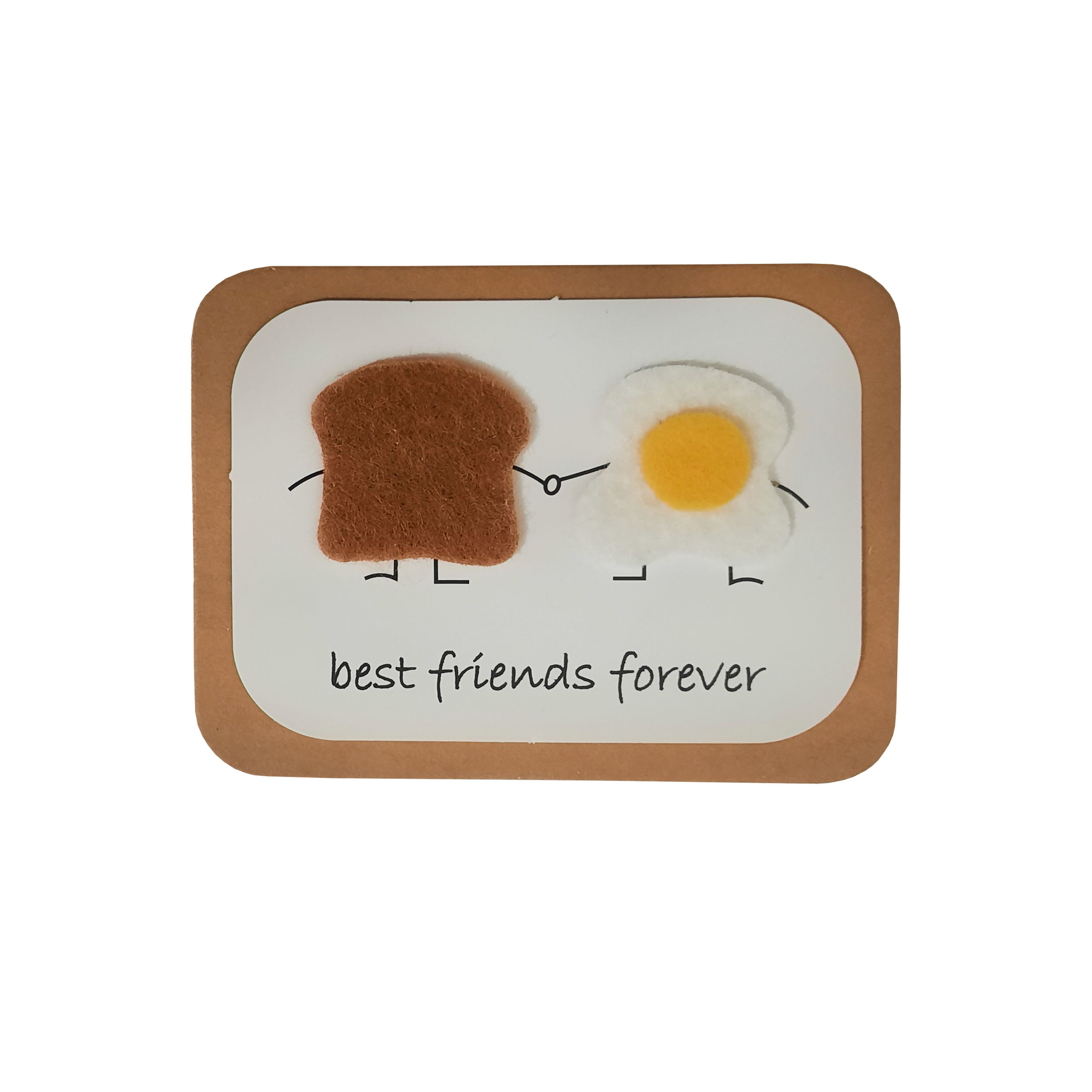 کارت پستال طرح دوستانه مدل best friends forever کد 401