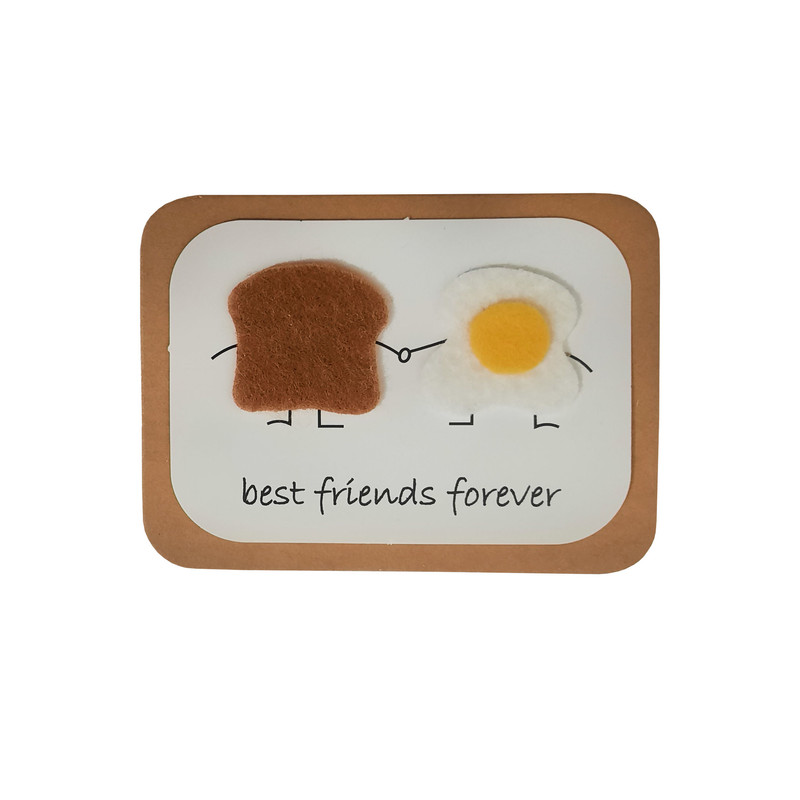 کارت پستال طرح دوستانه مدل best friends forever کد 401