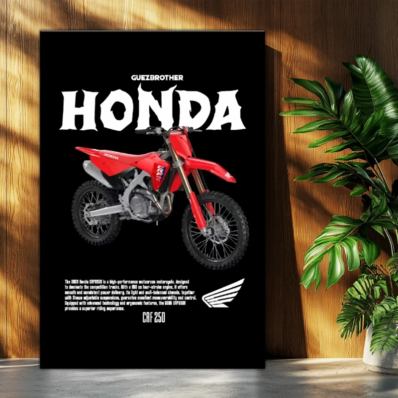 تابلو شاسی بکلیت طرح موتور هوندا HONDA CRF250R مدل T-po1705