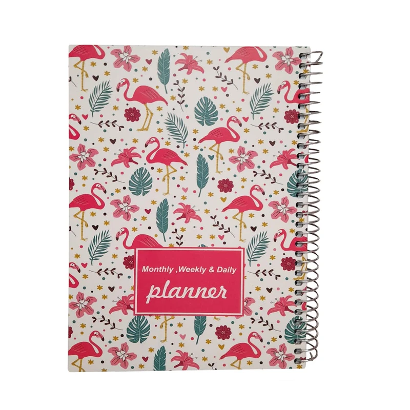 دفتر برنامه ریزی 80 برگ پاندا طرح فلامینگو کد A5