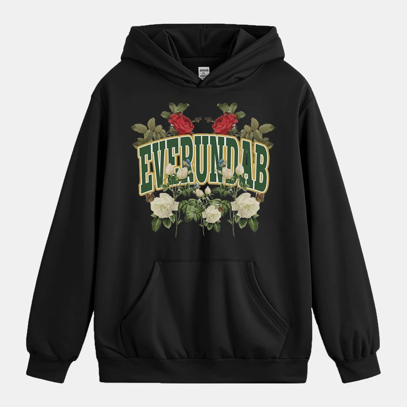 هودی زنانه باهرپوش شرق مدل ساده اسپرت گل mo360