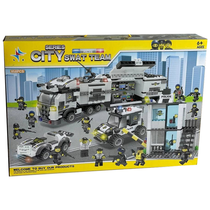 ساختنی 858 تکه ال ایکس مدل Swat Team کد 331