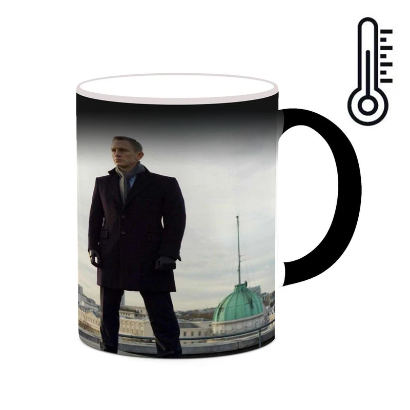 ماگ حرارتی کاکتی طرح دنیل کریگ Daniel Craig مدل mgh25757