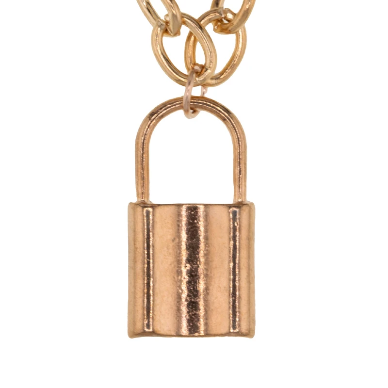 گردنبند زنانه برانت طرح هیپ هاپ قفل