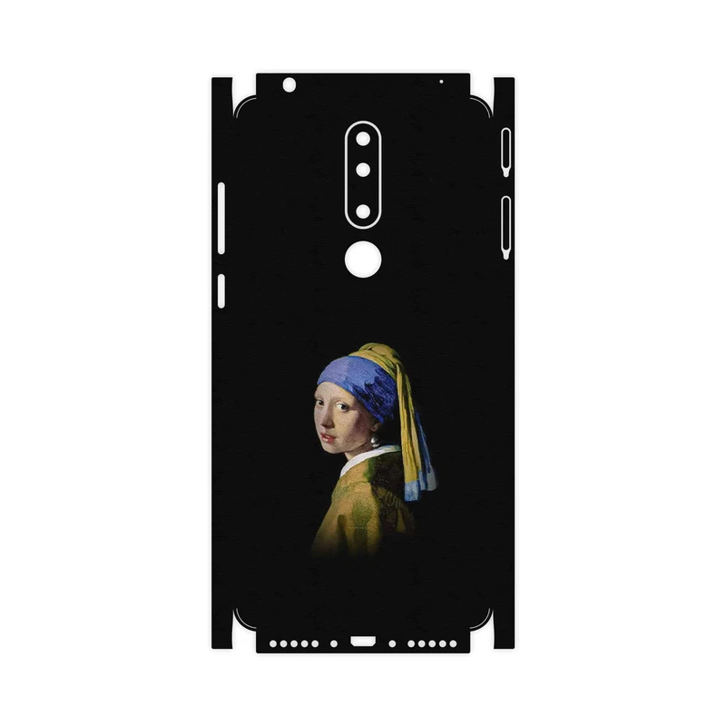 برچسب پوششی ماهوت مدل Girl with a Pearl Earring of Vermeer-FullSkin مناسب برای گوشی موبایل نوکیا 3.1 Plus