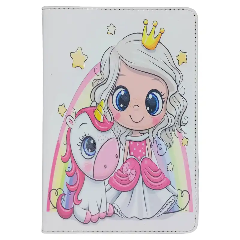 کیف کلاسوری مدل یونی کورن و دختر شاهزاده مناسب برای تبلت سامسونگ Galaxy Tab A8 10.5 / X200 / X205
