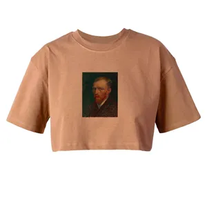 کراپ‌تاپ آستین کوتاه زنانه مدل شب پر ستاره  کد L329 K