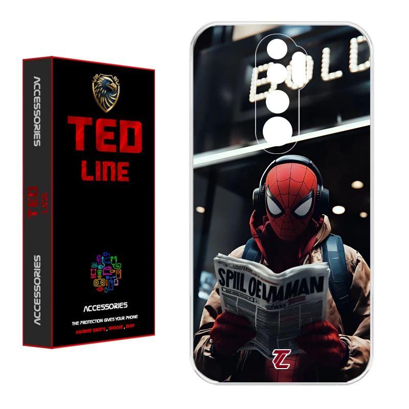 کاور تدلاین طرح مرد عنکبوتی کد 1155 مناسب برای گوشی موبایل شیائومی Redmi Note 8 Pro