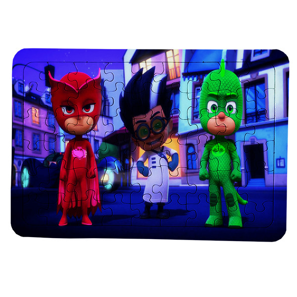 پازل 54 تکه طرح انیمیشن شب نقاب کد Lz4