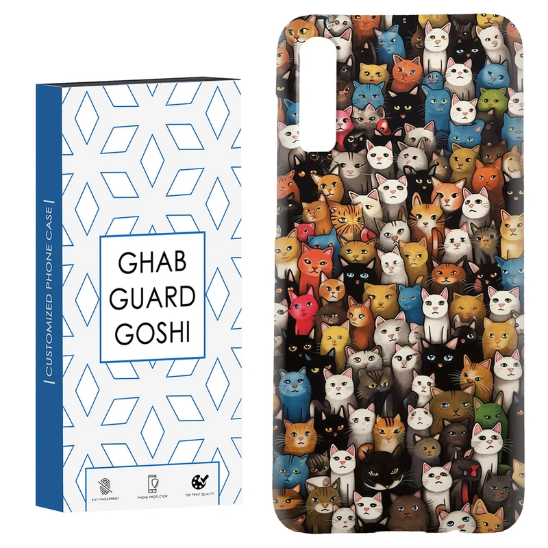 کاور قاب گارد گوشی طرح گربه کد Dimo-293 مناسب برای گوشی موبایل سامسونگ Galaxy A70 / A70s