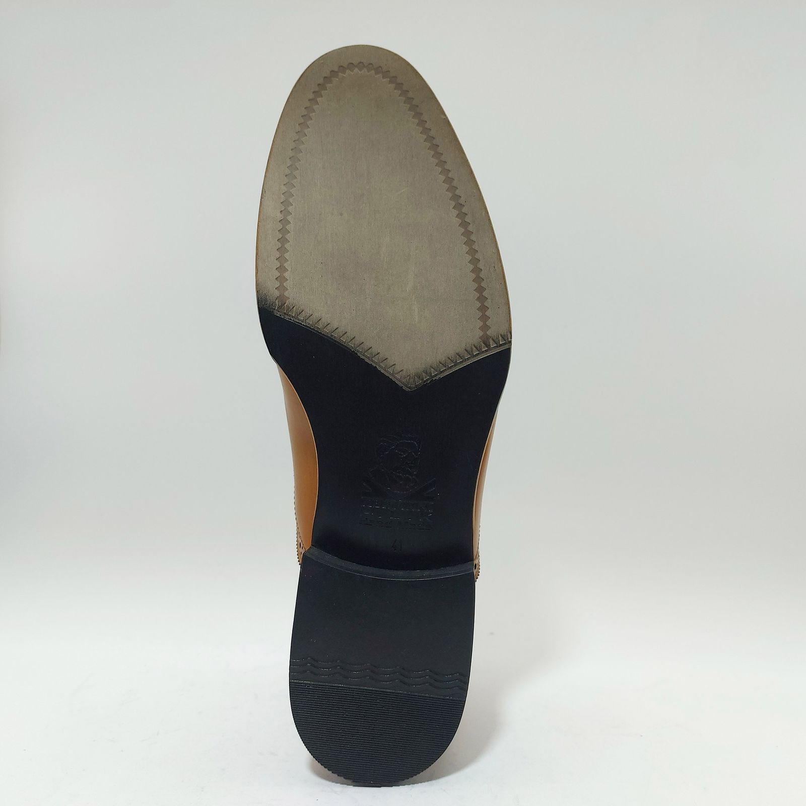 کفش مردانه کرمانی مدل چرم دستدوز طبیعی کد 1070 رنگ عسلی -  - 4