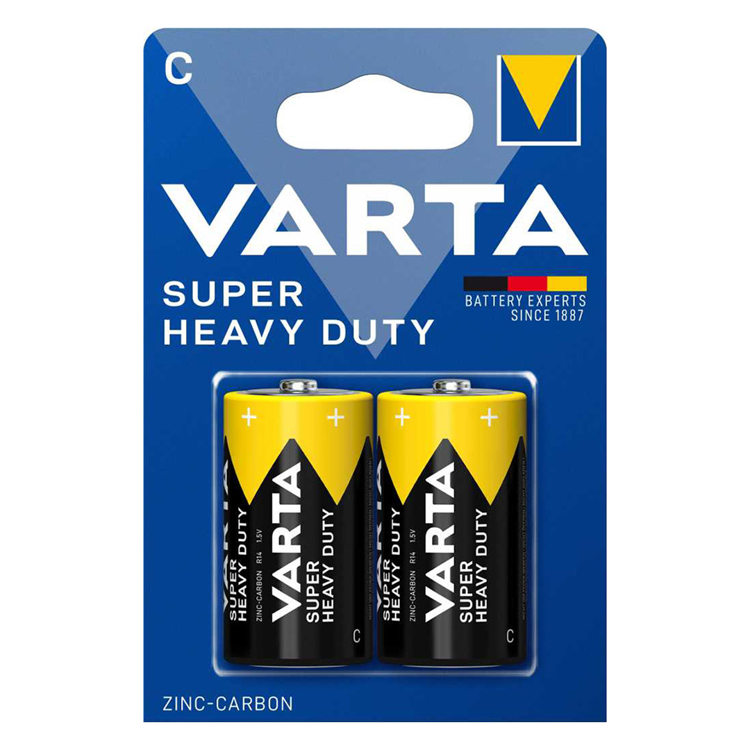 باتری C وارتا مدل SUPER HEAVY DUTY بسته دو عددی