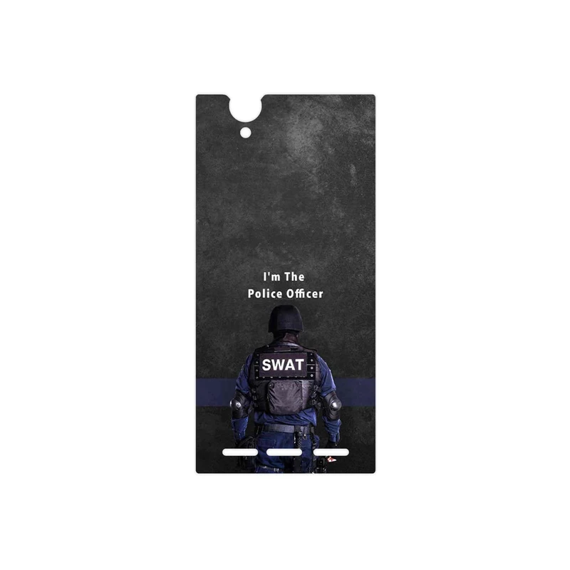 برچسب پوششی ماهوت مدل Police Officer مناسب برای گوشی موبایل سونی Xperia T2 Ultra
