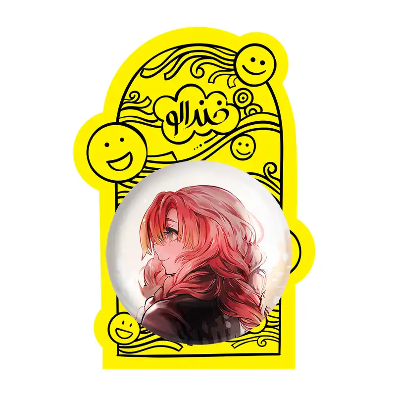 آینه جیبی خندالو طرح میتسوری کانروجی انیمه شیطان کش مدل تاشو کد 27051