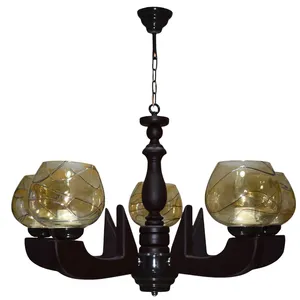   لوستر پنج شعله چشمه نور کد G711/5-BR