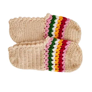 پاپوش دخترانه مدل بافتنی کد 50071