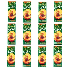 آبمیوه هلو سان استار - 240 میلی لیتر بسته 12 عددی