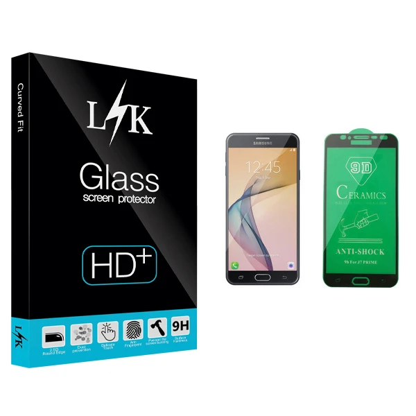 محافظ صفحه نمایش سرامیکی ال کی مدل +LITE مناسب برای گوشی موبایل سامسونگ Galaxy J7 Prime