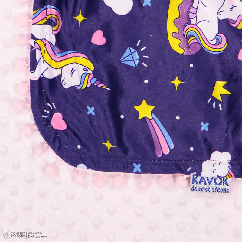 پتو کودک مدل دورپیج سایز 75×75 سانتی متر