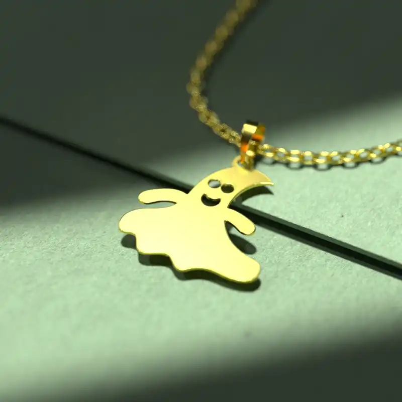 گردنبند طلا 18 عیار زنانه مدوپد مدل هالووین کد G3-1-1148