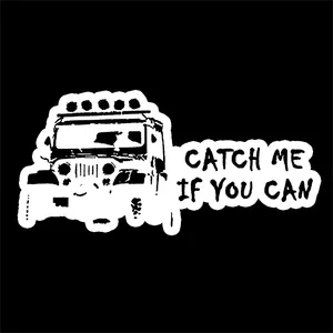 برچسب خودرو طرح catch me مدل افرودی کد 11