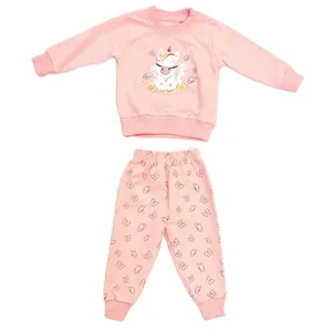 ست سویشرت و شلوار دخترانه مدل d 3035