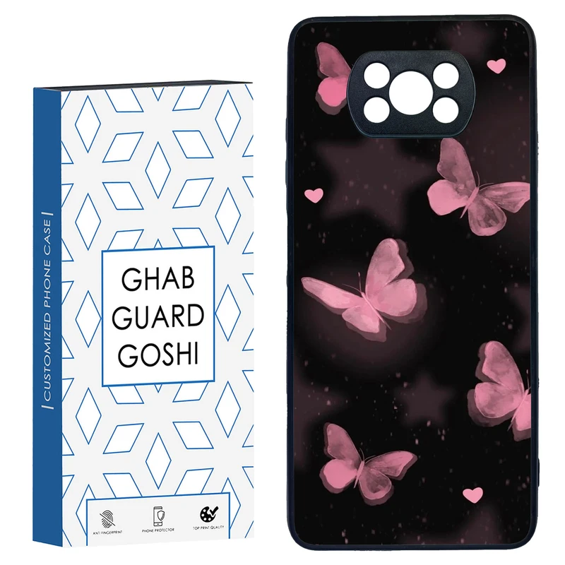 کاور قاب گارد گوشی طرح پروانه کد TPU-182 مناسب برای گوشی موبایل شیائومی POCO X3 / X3 PRO / X3 NFC