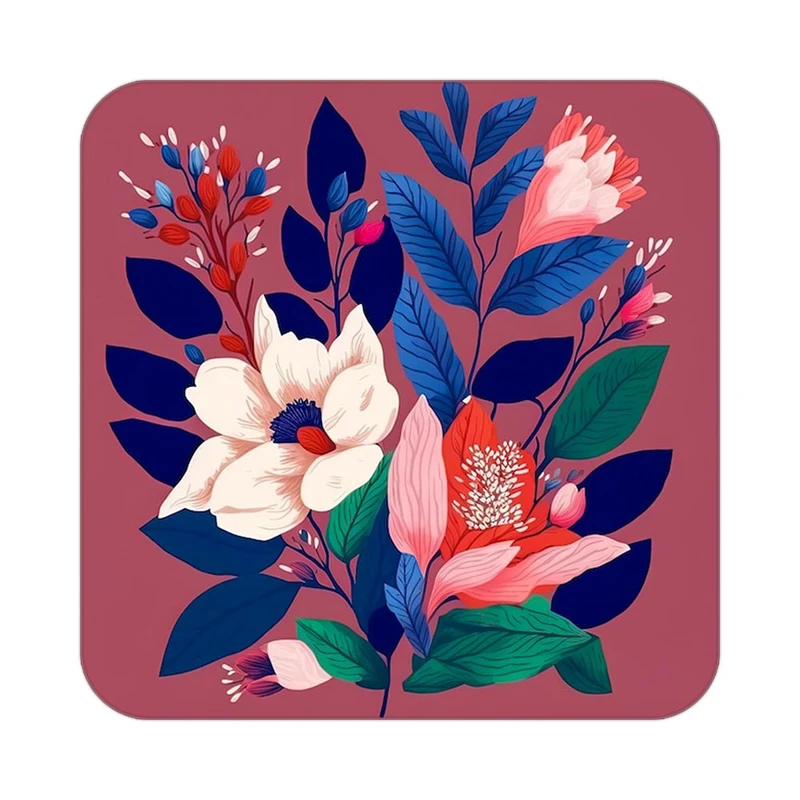 زیر لیوانی کاکتی طرح گل مدل mp16094