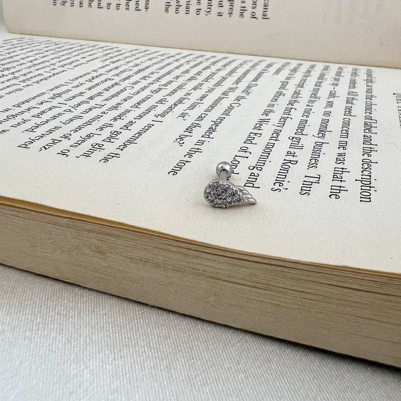 پیرسینگ گوش زنانه مدل بال فرشته کد P4575